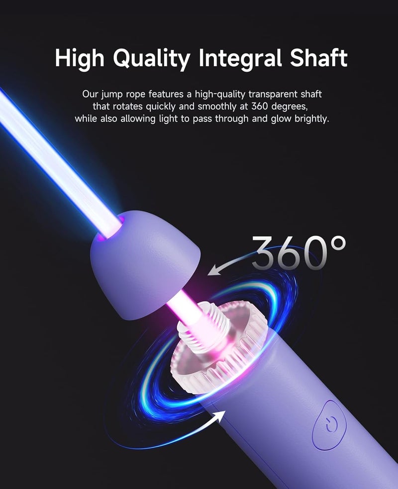 ACHDOFITS LED Light Up Jump Rope for Kids and Adult, Adjustable Glowing Skipping Rope for Boys and Girls, Colorful Luminous Jumping Rope for Fitness and Workout - Image 4